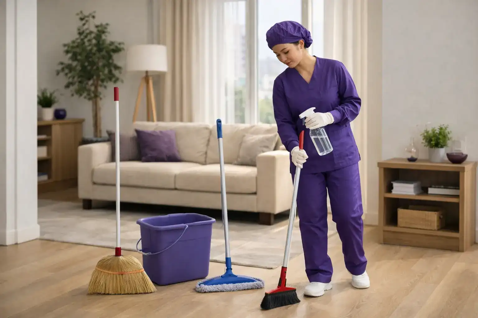 تنظيف المنازل والشقق